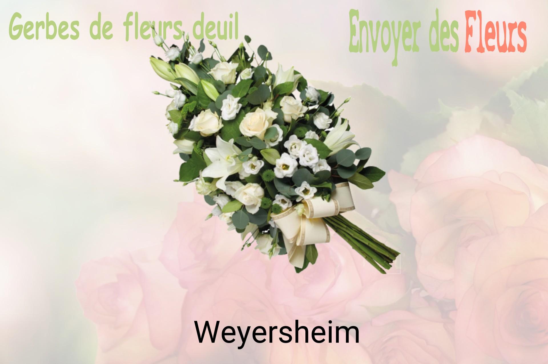 Gerbe de fleurs de deuil livrée à Weyersheim